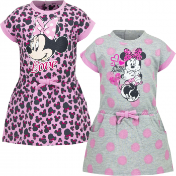 Minnie Mouse Kleid rosa / grau